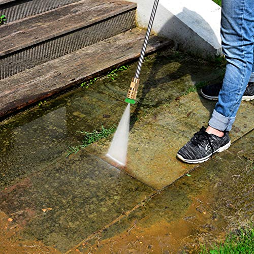PowRyte Electric Pressure Washer, Detergent Tank, 5 Different Pressure Tips, Power Washer, Induction Motor, 4500 PSI 2.6 GPM